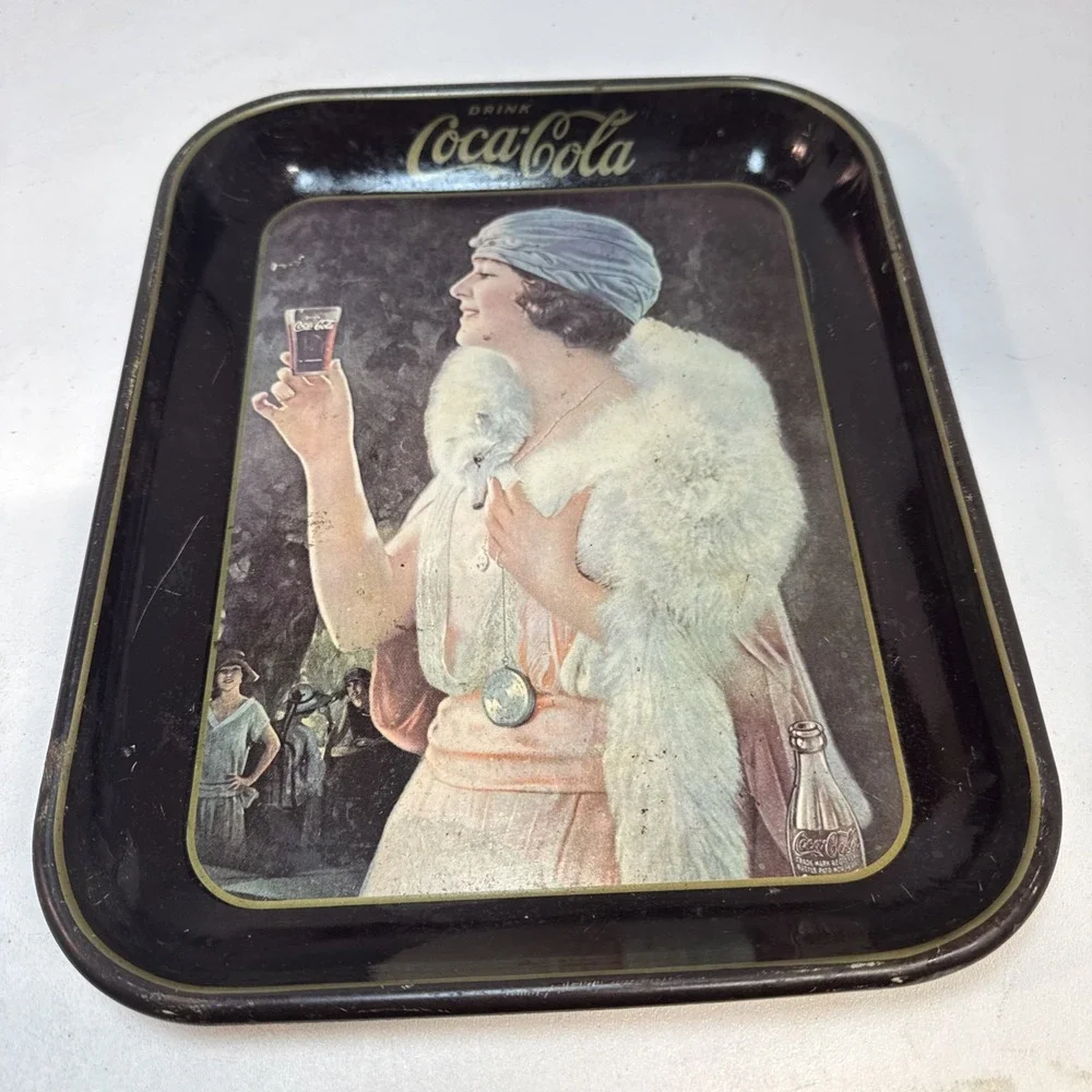 VINTAGE COKE A COLA TRAY 4 Beautiful Ladies Pictured From 1930 Era.
